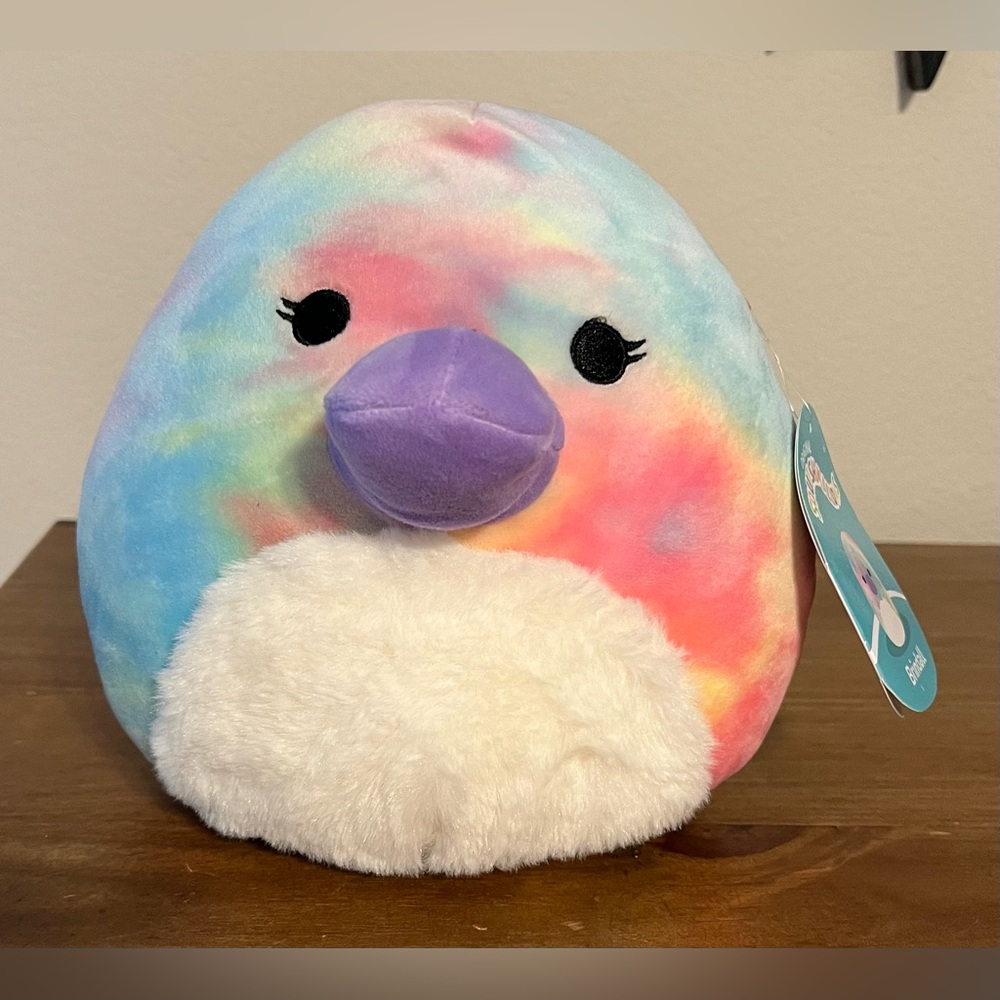Original Squishmallows 8” Brindall the Platypus Tie Dye Soft Kellytoy NWT Plush